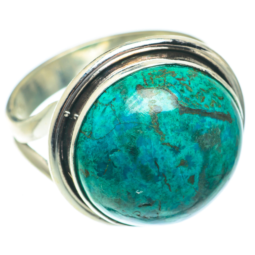 Chrysocolla Rings handcrafted by Anasilvercos - RING65325