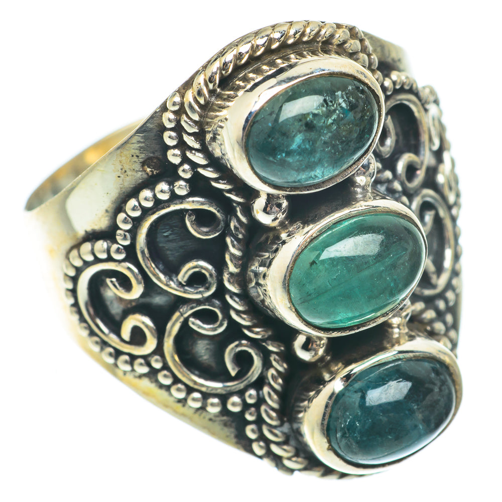Green Tourmaline Rings handcrafted by Anasilvercos - RING65327