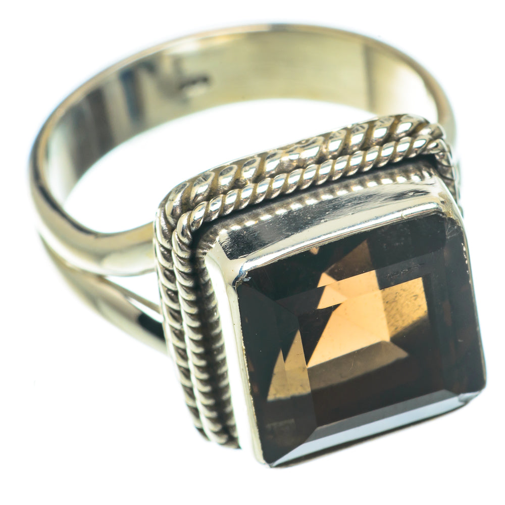 Smoky Quartz Rings handcrafted by Anasilvercos - RING65333