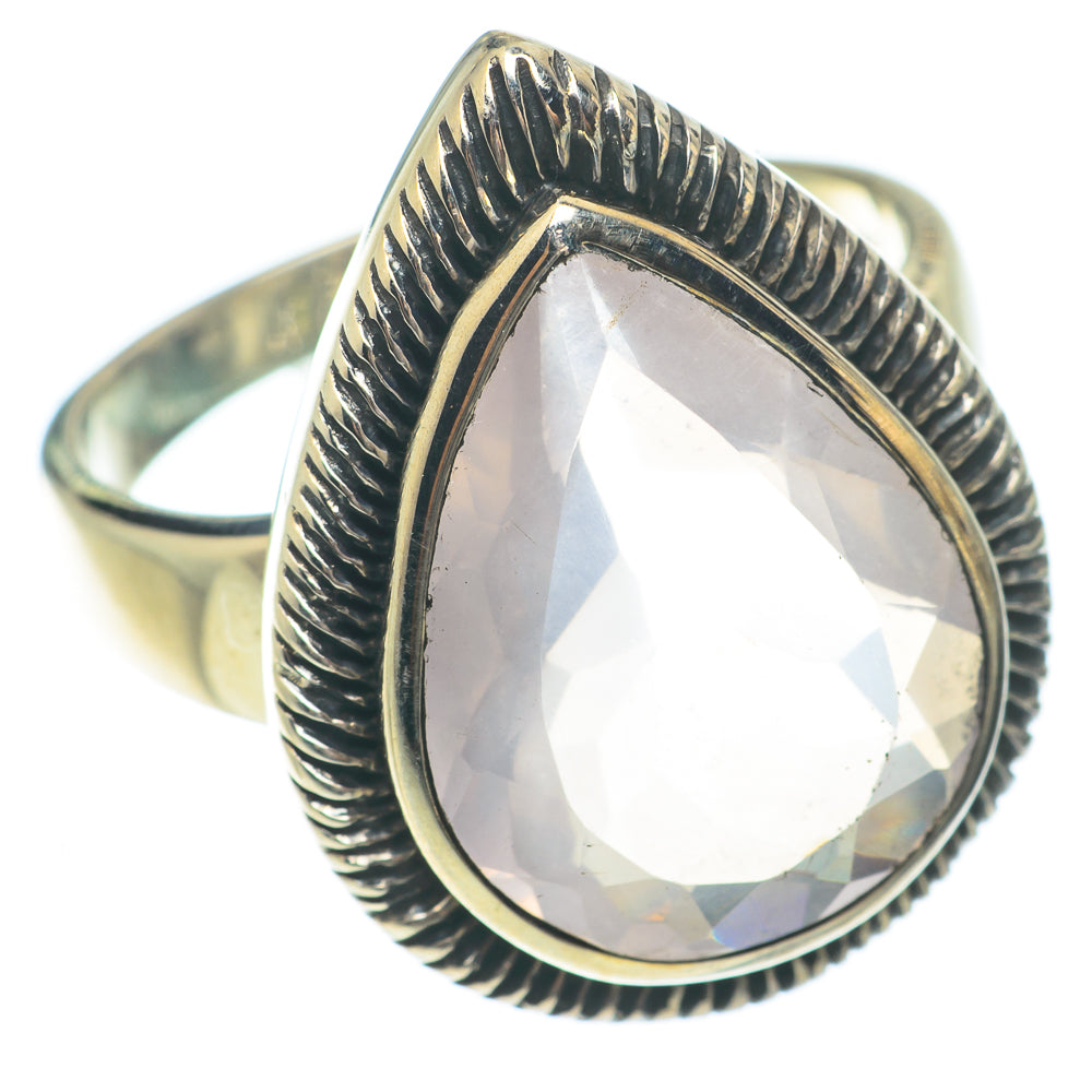 Rose Quartz Rings handcrafted by Anasilvercos - RING65337