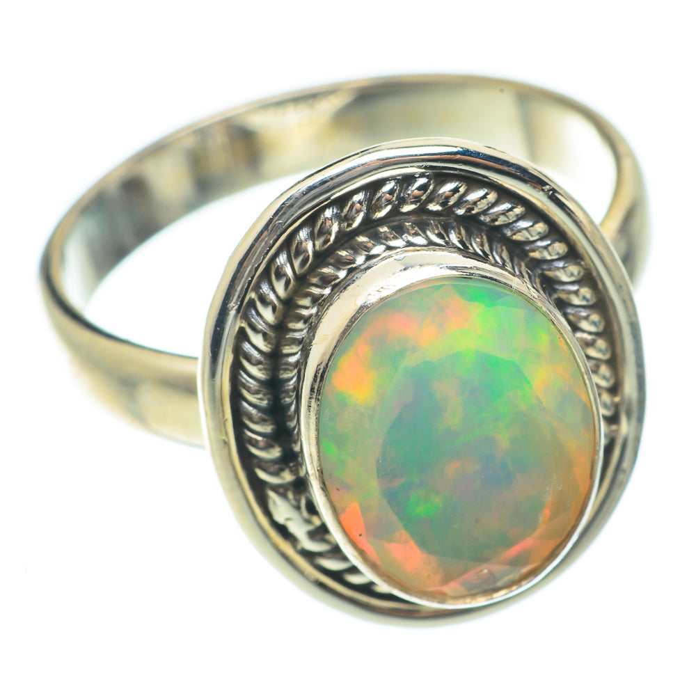 Ethiopian Opal Rings handcrafted by Anasilvercos - RING65344