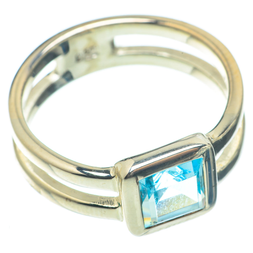 Blue Topaz Rings handcrafted by Anasilvercos - RING65347