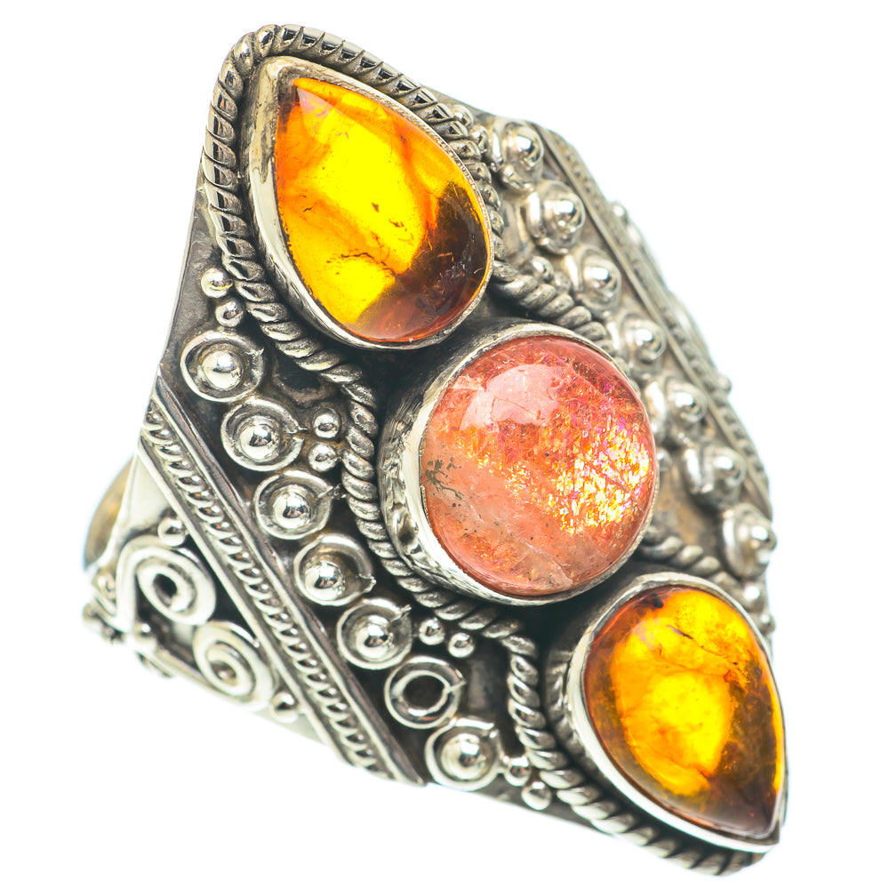 Sunstone Rings handcrafted by Anasilvercos - RING65384