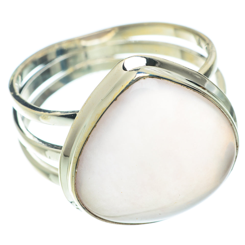 Rose Quartz Rings handcrafted by Anasilvercos - RING65386