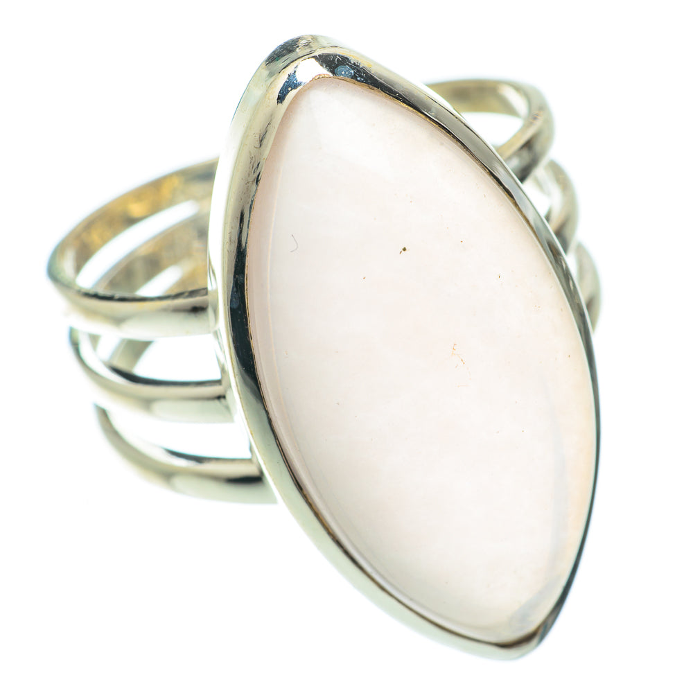 Rose Quartz Rings handcrafted by Anasilvercos - RING65387