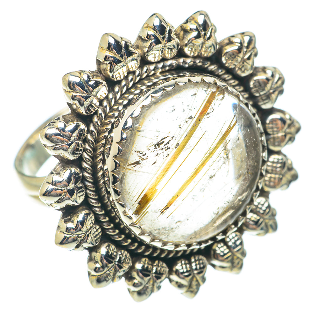 Rutilated Quartz Rings handcrafted by Anasilvercos - RING65390