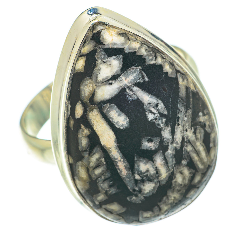 Crinoid Fossil Rings handcrafted by Anasilvercos - RING65396