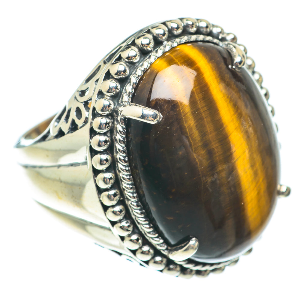 Tiger Eye Rings handcrafted by Anasilvercos - RING65400