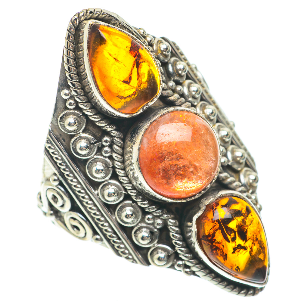 Sunstone Rings handcrafted by Anasilvercos - RING65404