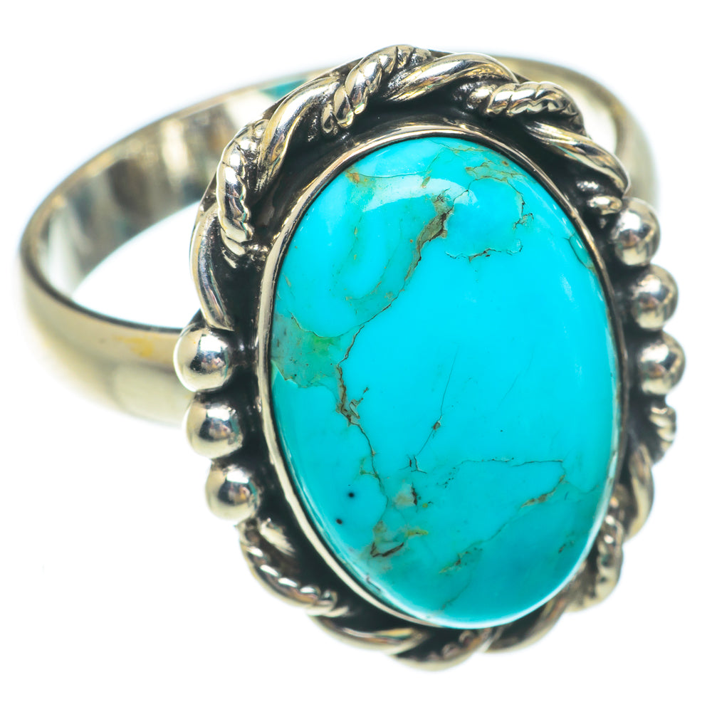 Arizona Turquoise Rings handcrafted by Anasilvercos - RING65408