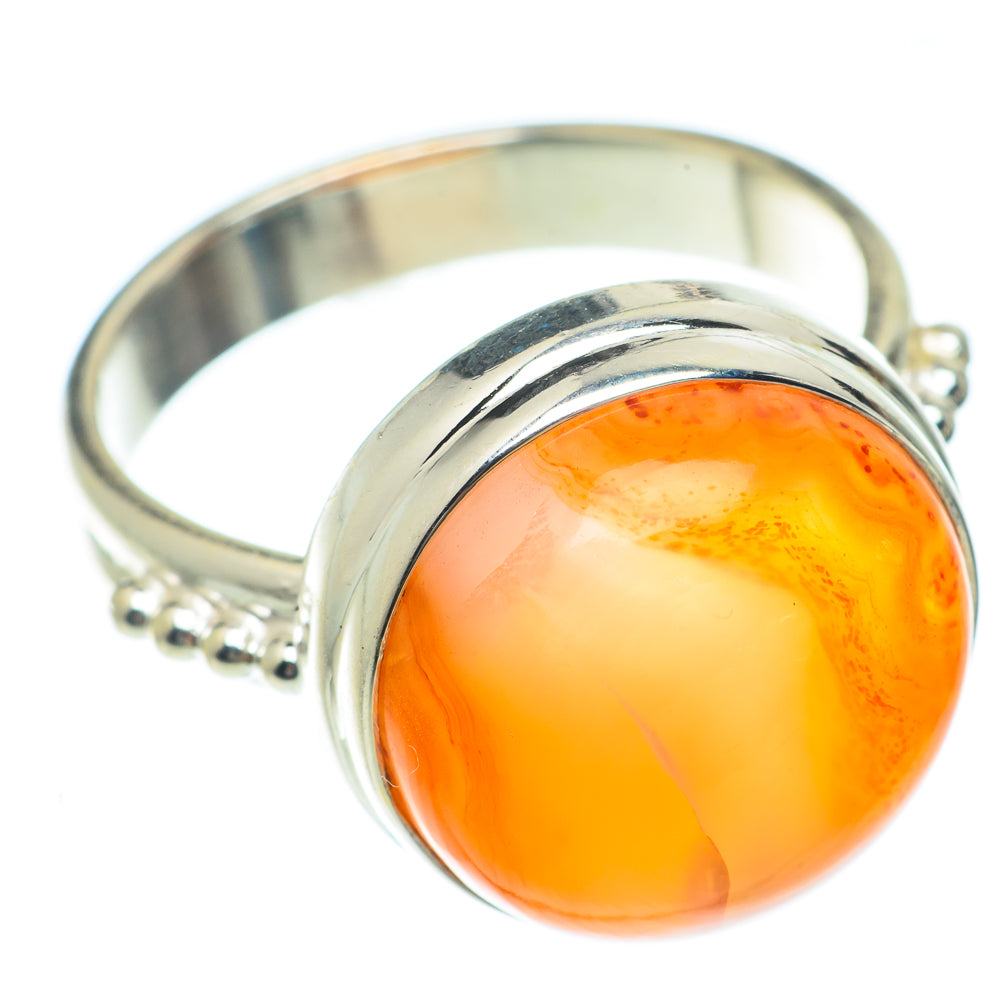 Carnelian Rings handcrafted by Anasilvercos - RING65415
