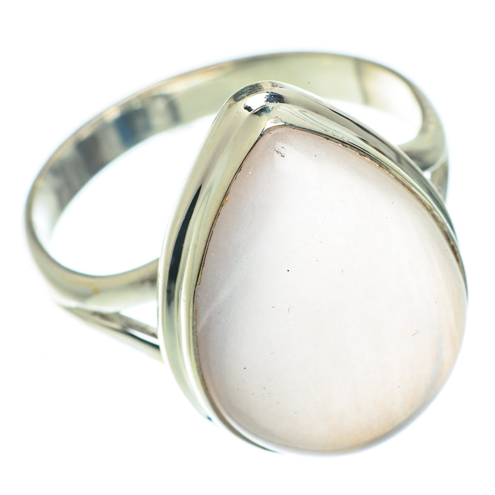Rose Quartz Rings handcrafted by Anasilvercos - RING65417