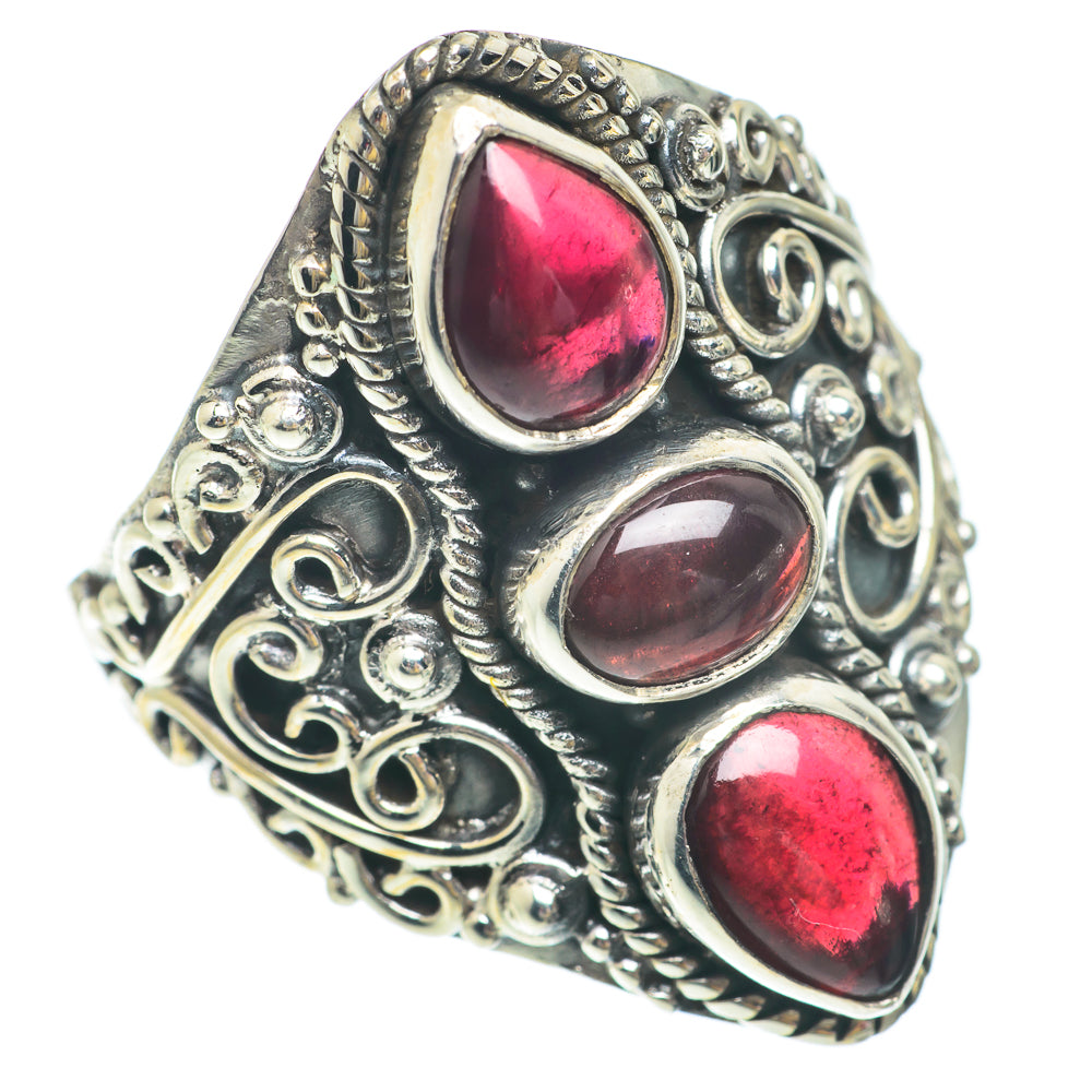 Garnet Rings handcrafted by Anasilvercos - RING65419