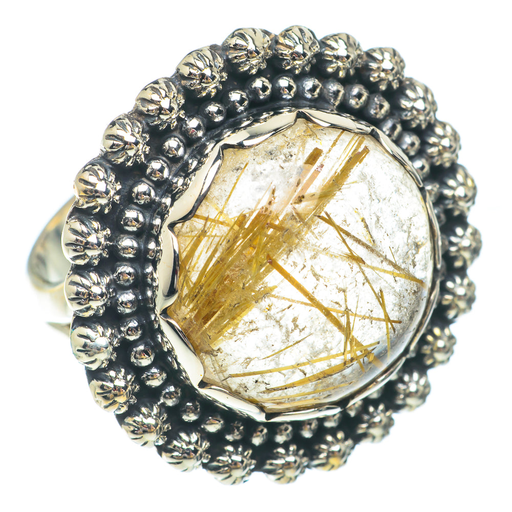 Rutilated Quartz Rings handcrafted by Anasilvercos - RING65420