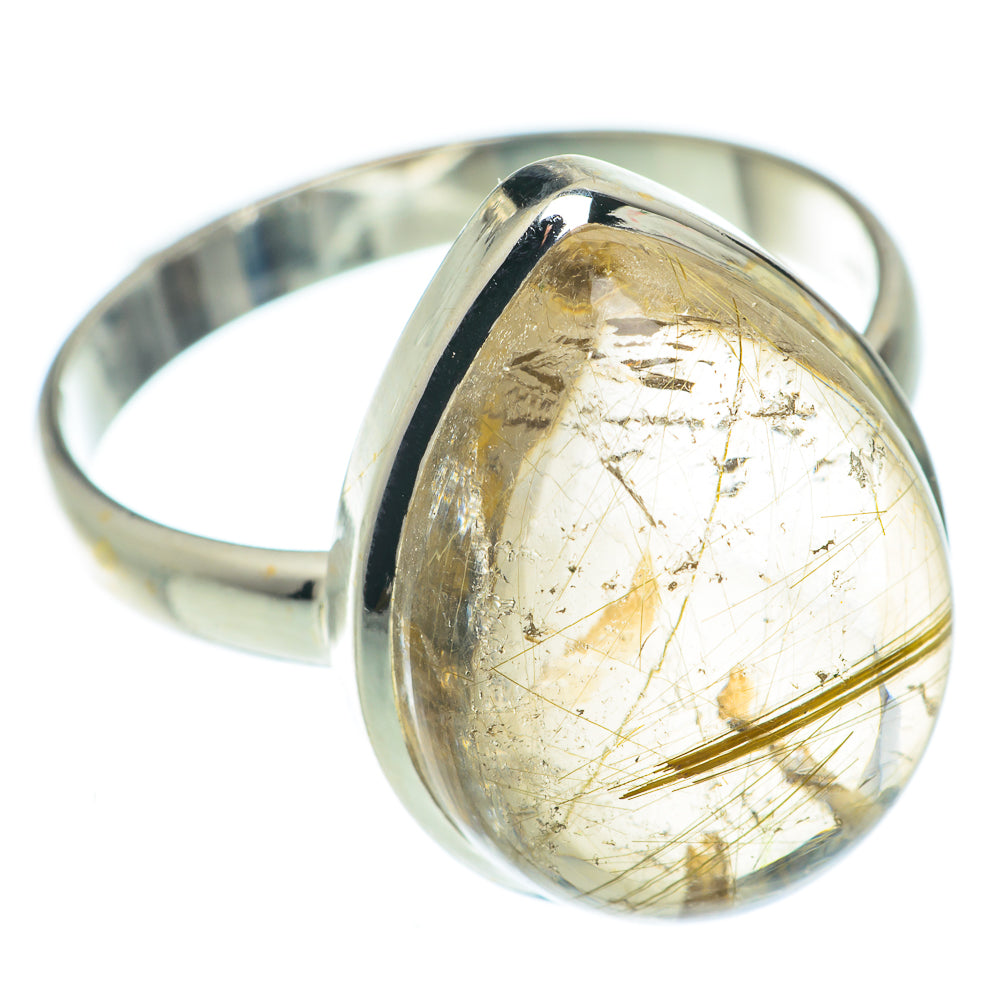 Rutilated Quartz Rings handcrafted by Anasilvercos - RING65421