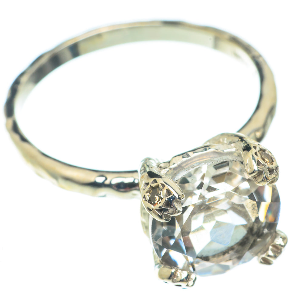 White Quartz Rings handcrafted by Anasilvercos - RING65424