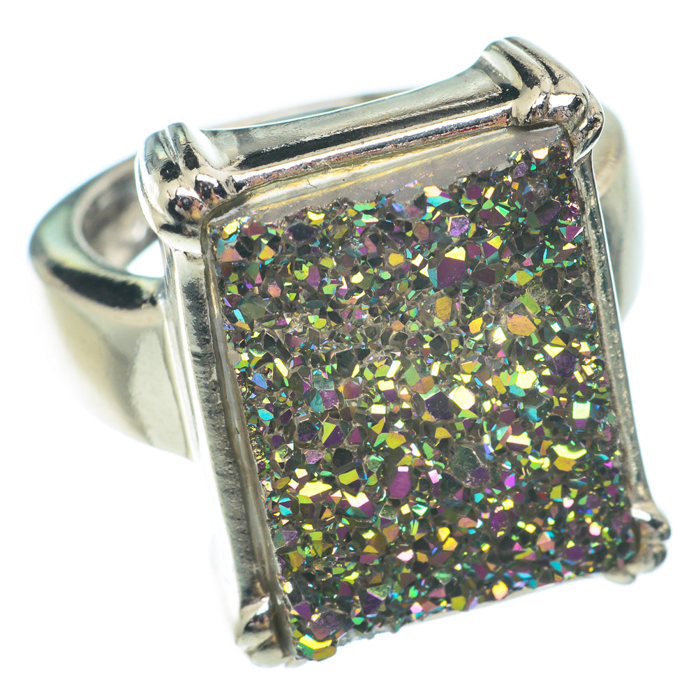 Titanium Druzy Rings handcrafted by Anasilvercos - RING65453