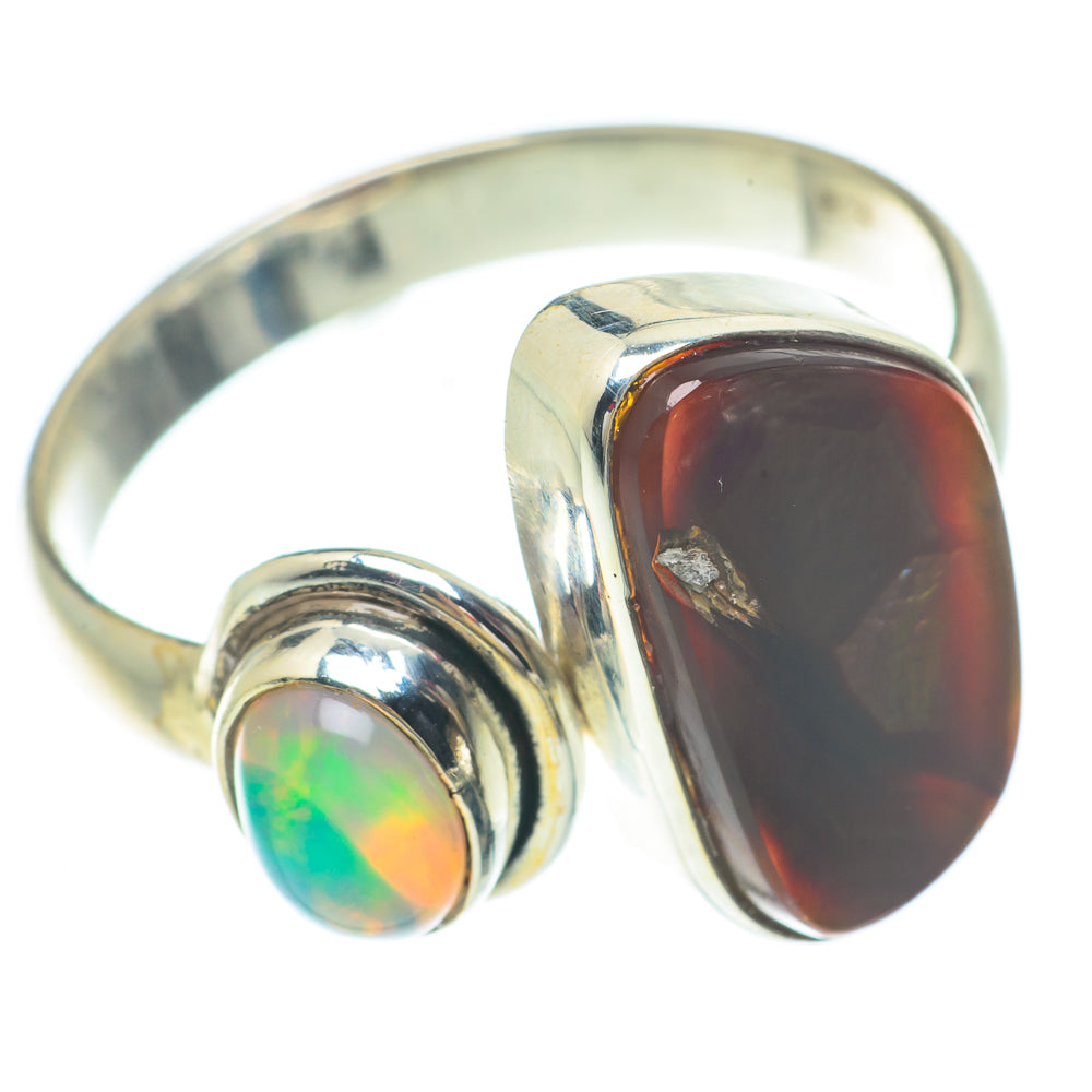 Mexican Fire Agate Rings handcrafted by Anasilvercos - RING65455