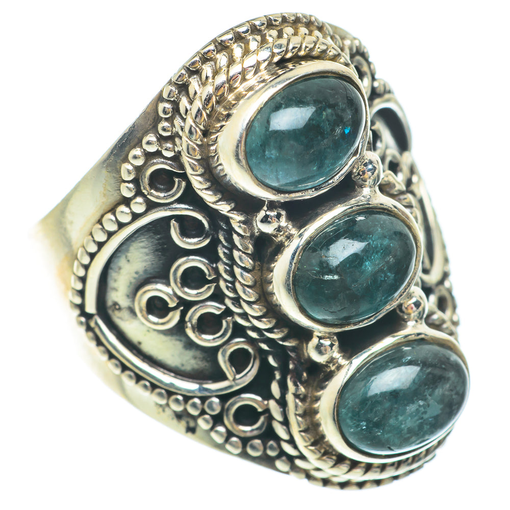 Blue Fluorite Rings handcrafted by Anasilvercos - RING65462