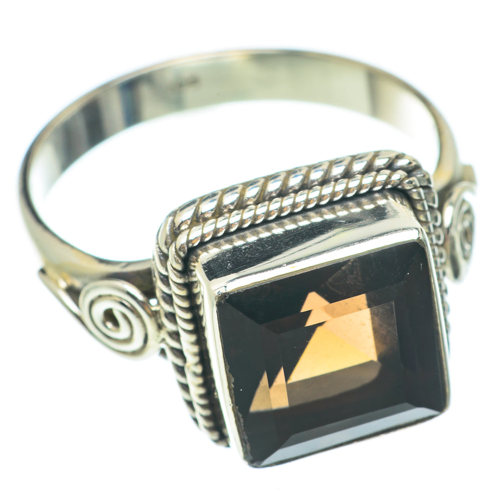Smoky Quartz Rings handcrafted by Anasilvercos - RING65467