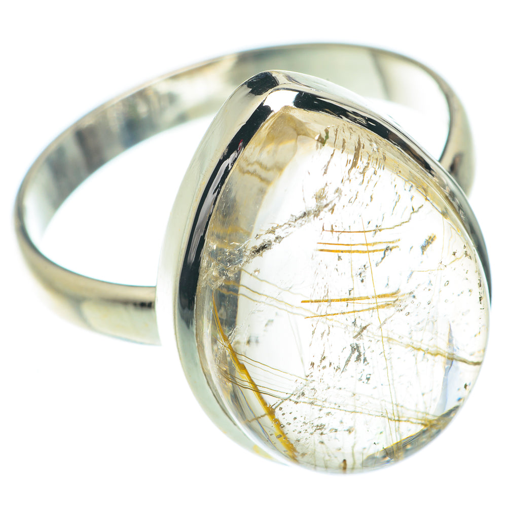 Rutilated Quartz Rings handcrafted by Anasilvercos - RING65474