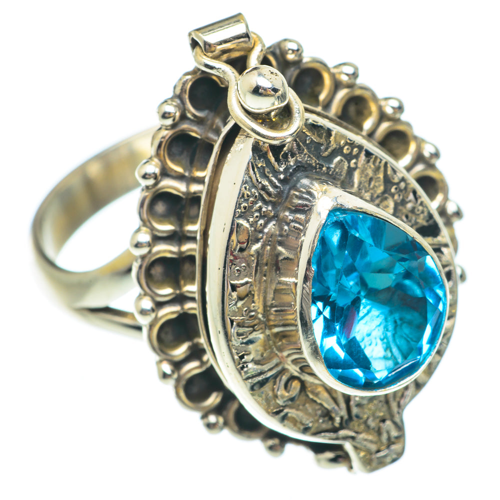Blue Topaz Rings handcrafted by Anasilvercos - RING65488