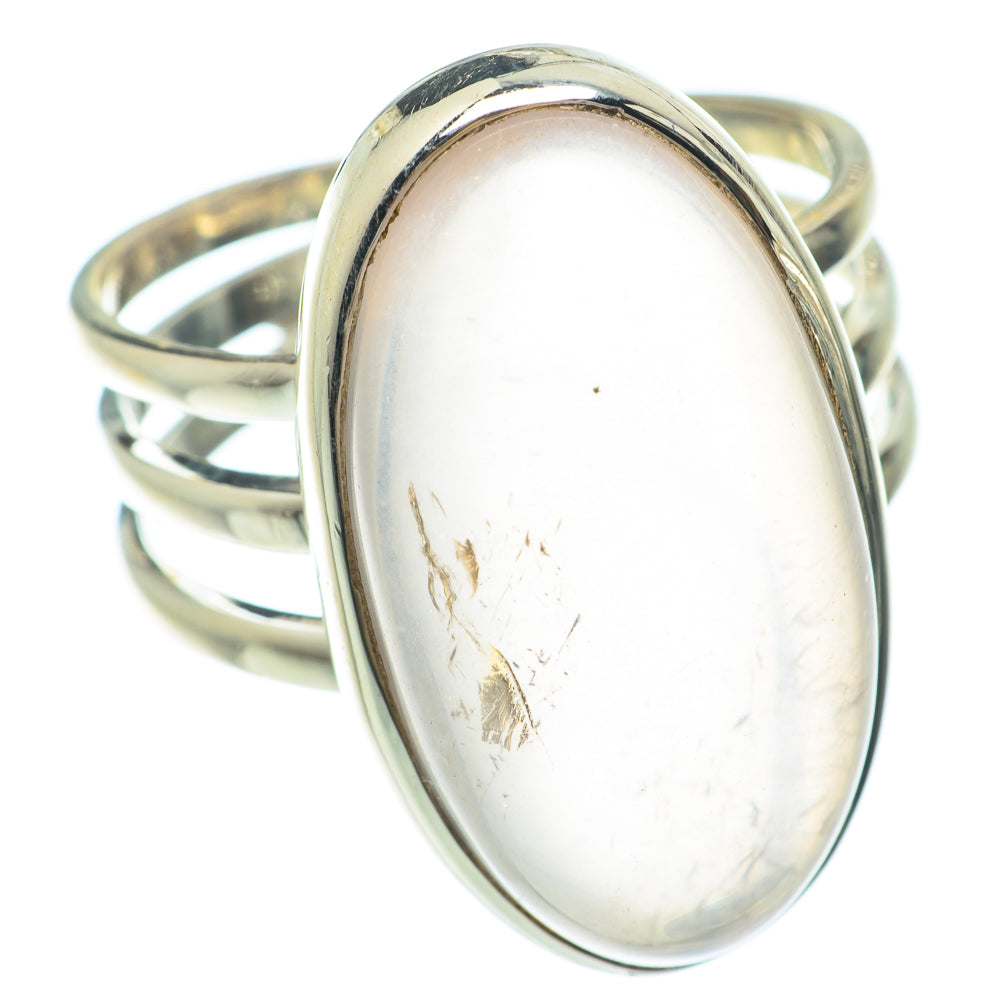 Rose Quartz Rings handcrafted by Anasilvercos - RING65498