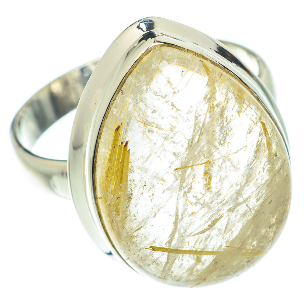 Rutilated Quartz Rings handcrafted by Anasilvercos - RING65500