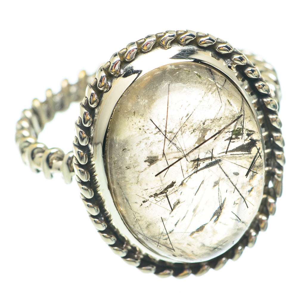 Tourmalinated Quartz Rings handcrafted by Anasilvercos - RING65503