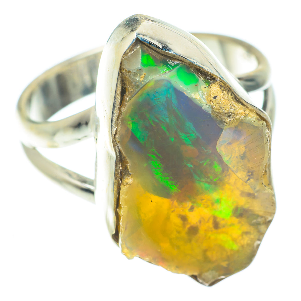 Ethiopian Opal Rings handcrafted by Anasilvercos - RING65507