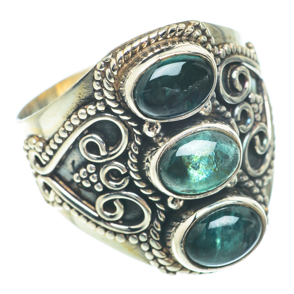 Green Fluorite Rings handcrafted by Anasilvercos - RING65512