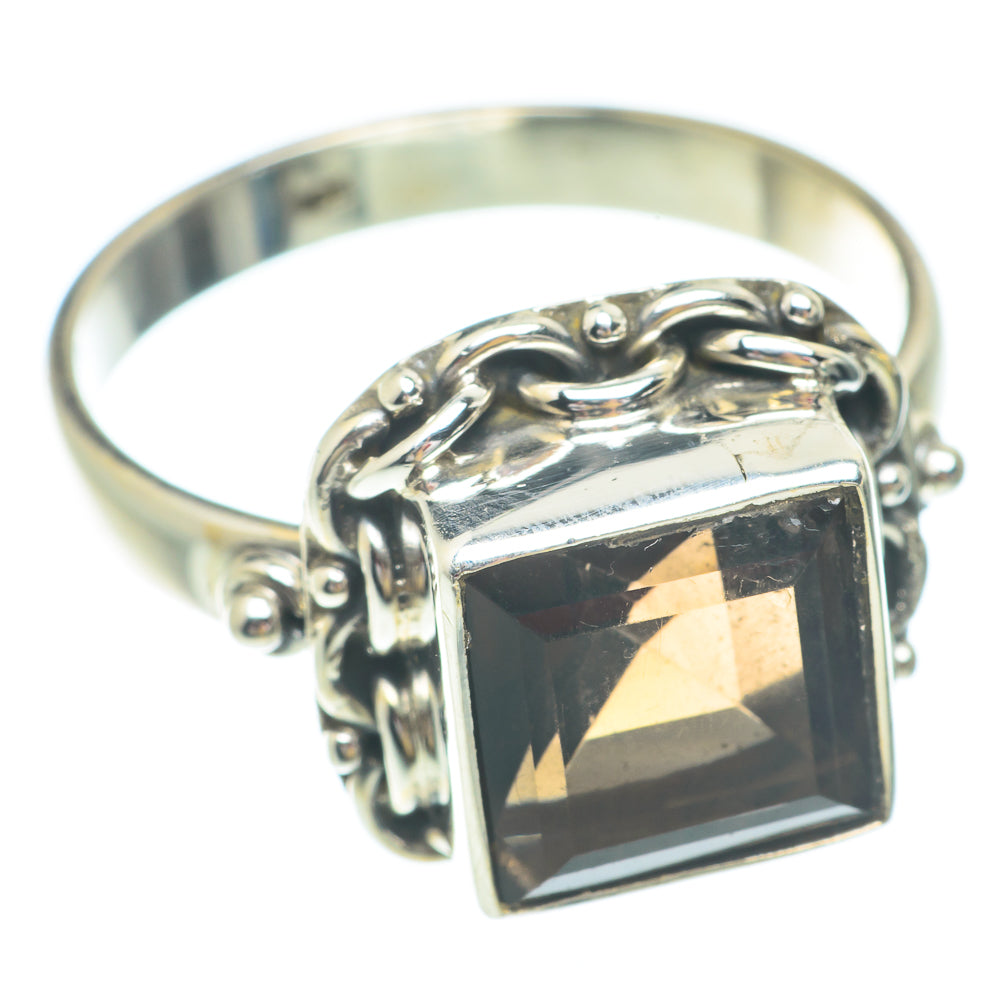 Smoky Quartz Rings handcrafted by Anasilvercos - RING65516
