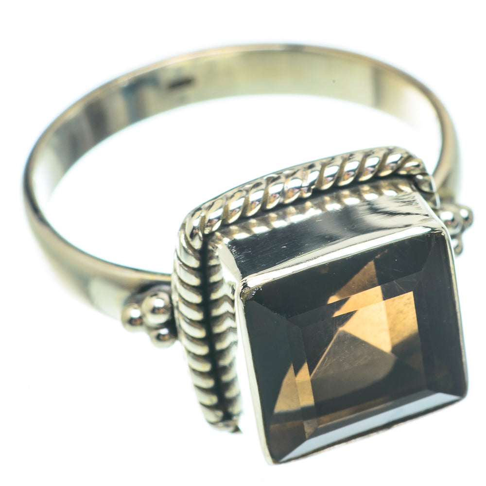 Smoky Quartz Rings handcrafted by Anasilvercos - RING65517