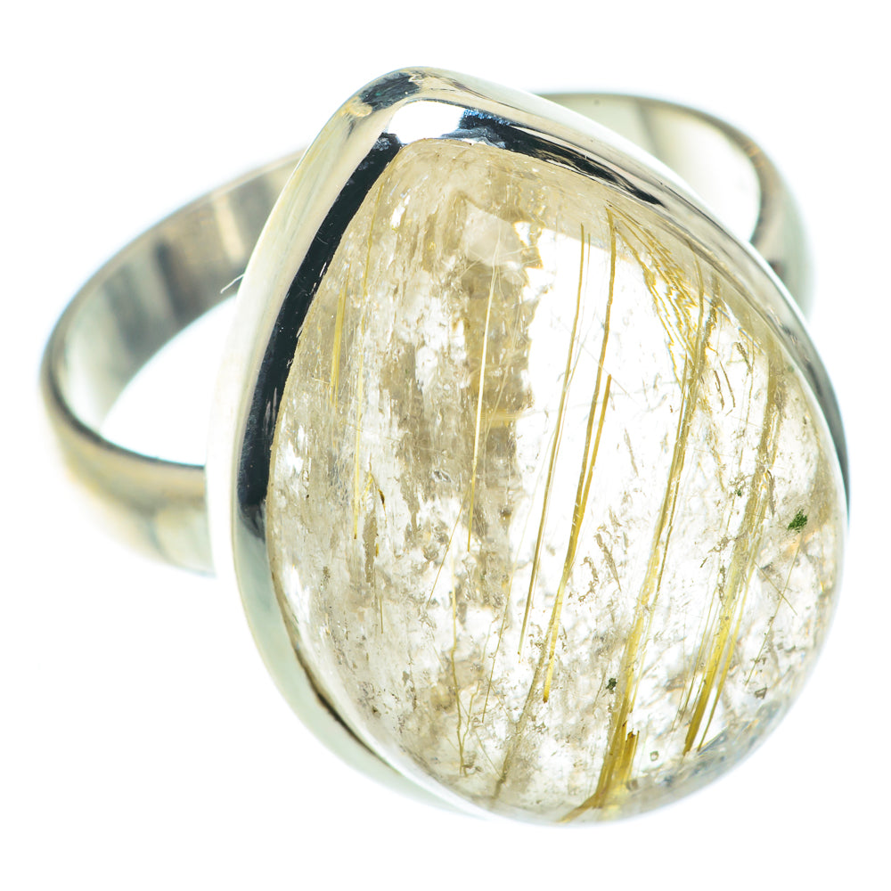 Rutilated Quartz Rings handcrafted by Anasilvercos - RING65523