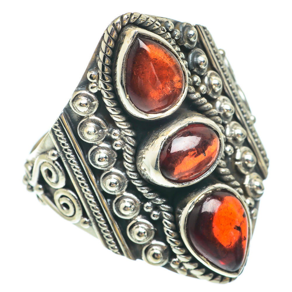 Garnet Rings handcrafted by Anasilvercos - RING65542