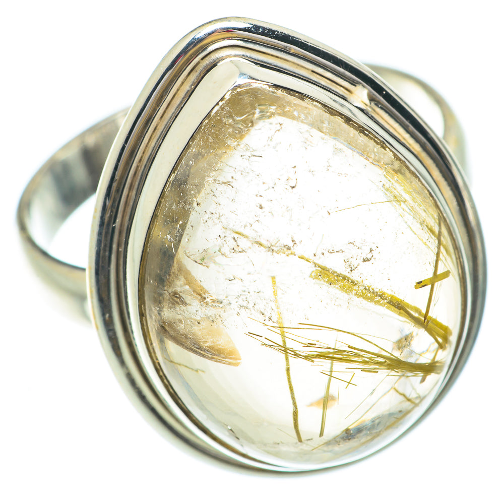 Rutilated Quartz Rings handcrafted by Anasilvercos - RING65544
