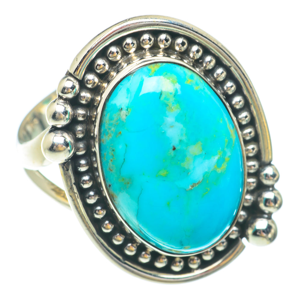 Arizona Turquoise Rings handcrafted by Anasilvercos - RING65554