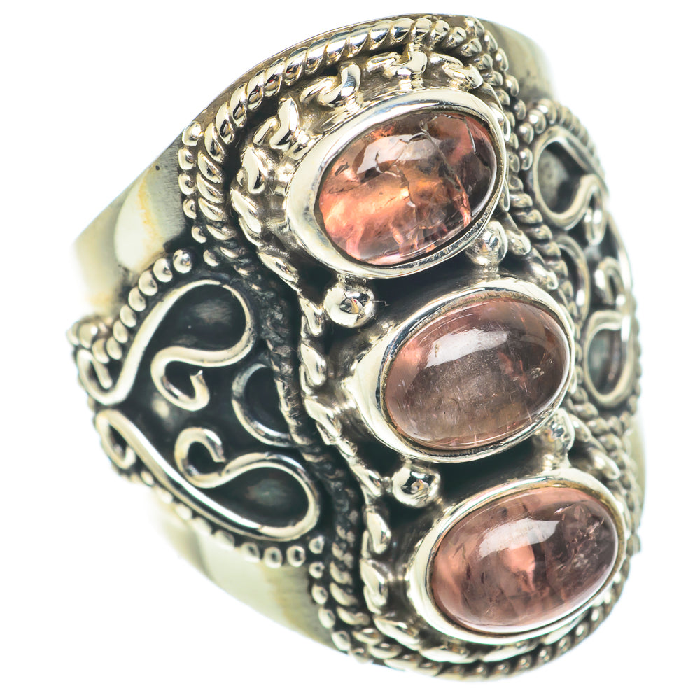 Pink Tourmaline Rings handcrafted by Anasilvercos - RING65561