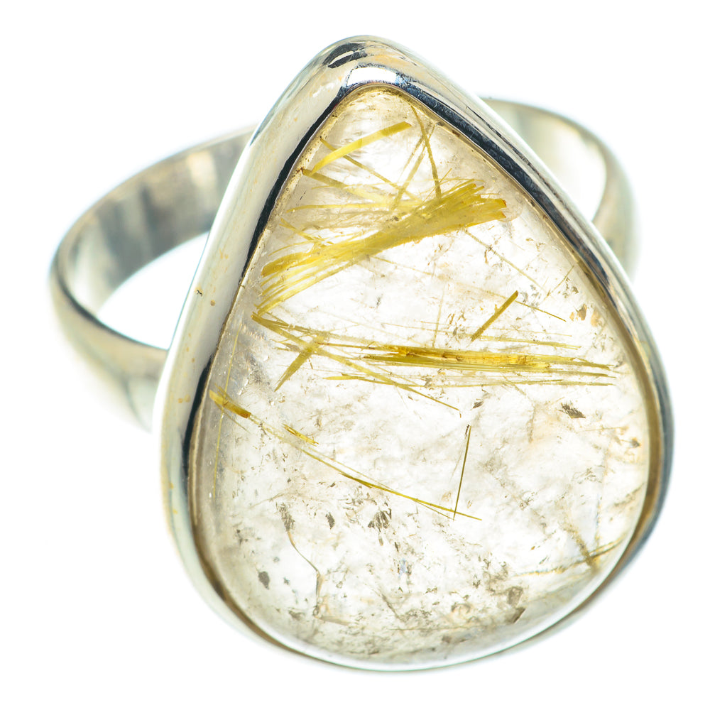 Rutilated Quartz Rings handcrafted by Anasilvercos - RING65565