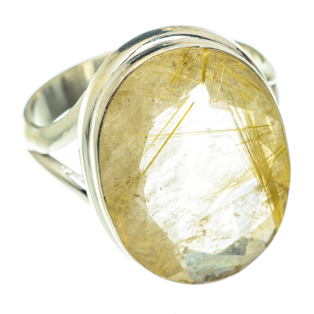 Rutilated Quartz Rings handcrafted by Anasilvercos - RING65567
