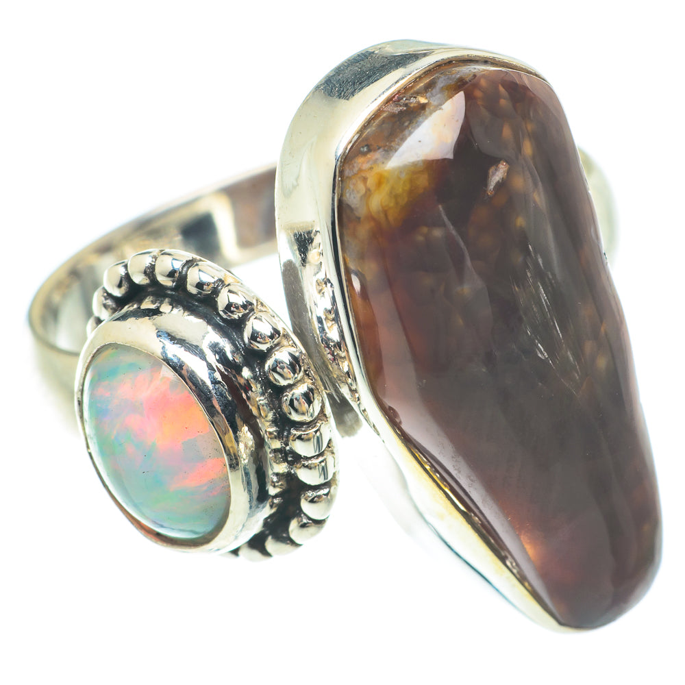 Mexican Fire Agate Rings handcrafted by Anasilvercos - RING65570