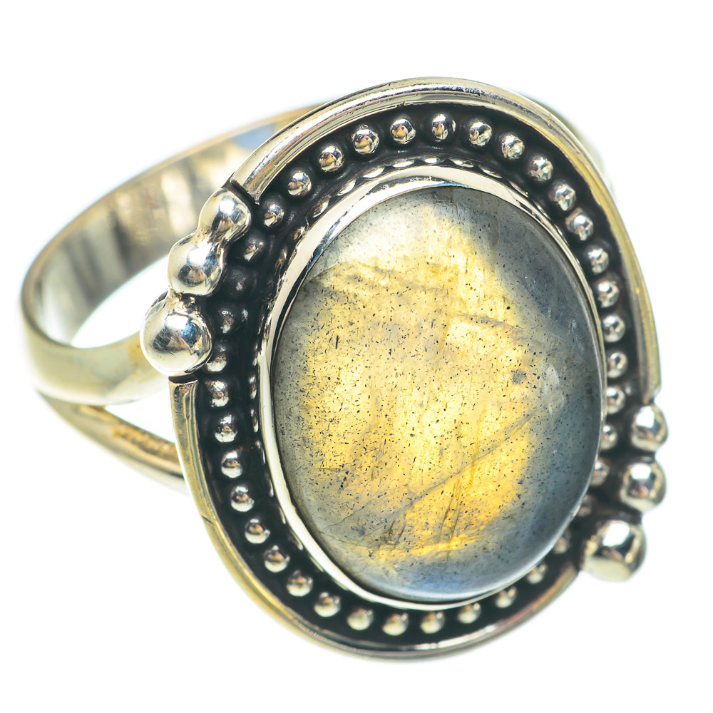 Labradorite Rings handcrafted by Anasilvercos - RING65575