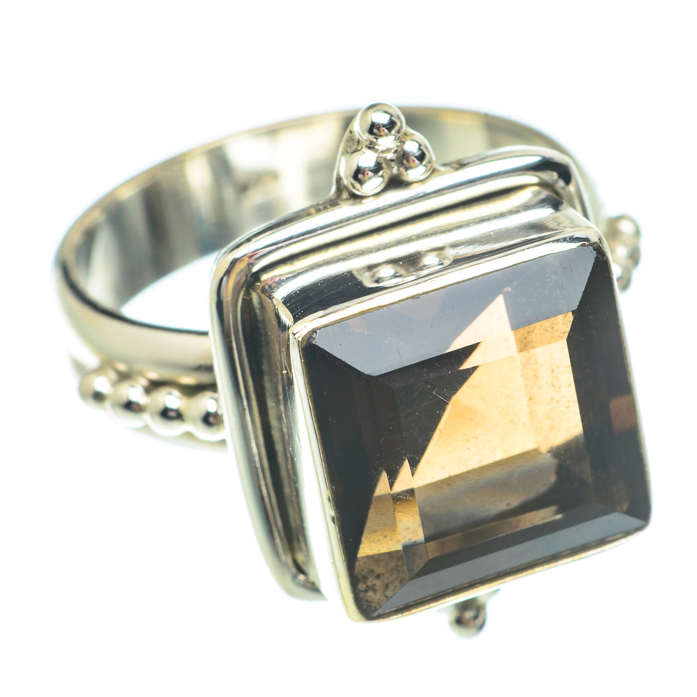 Smoky Quartz Rings handcrafted by Anasilvercos - RING65578