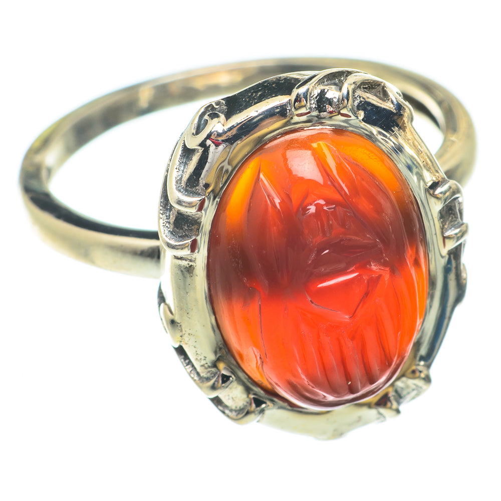 Carnelian Rings handcrafted by Anasilvercos - RING65580