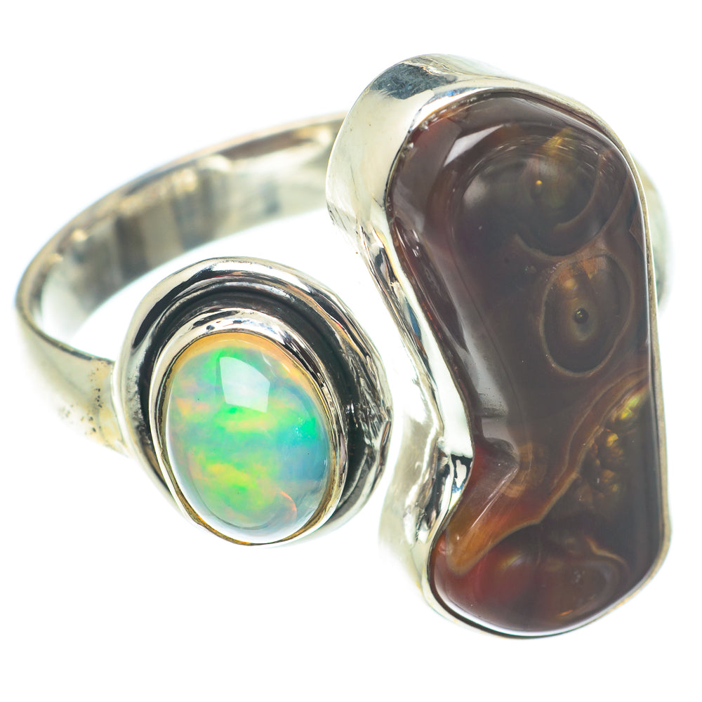Mexican Fire Agate Rings handcrafted by Anasilvercos - RING65591