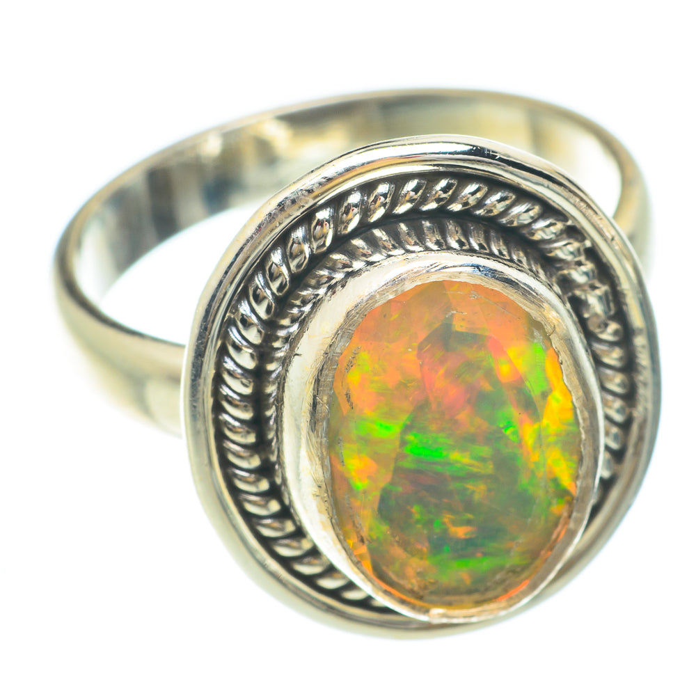 Ethiopian Opal Rings handcrafted by Anasilvercos - RING65593
