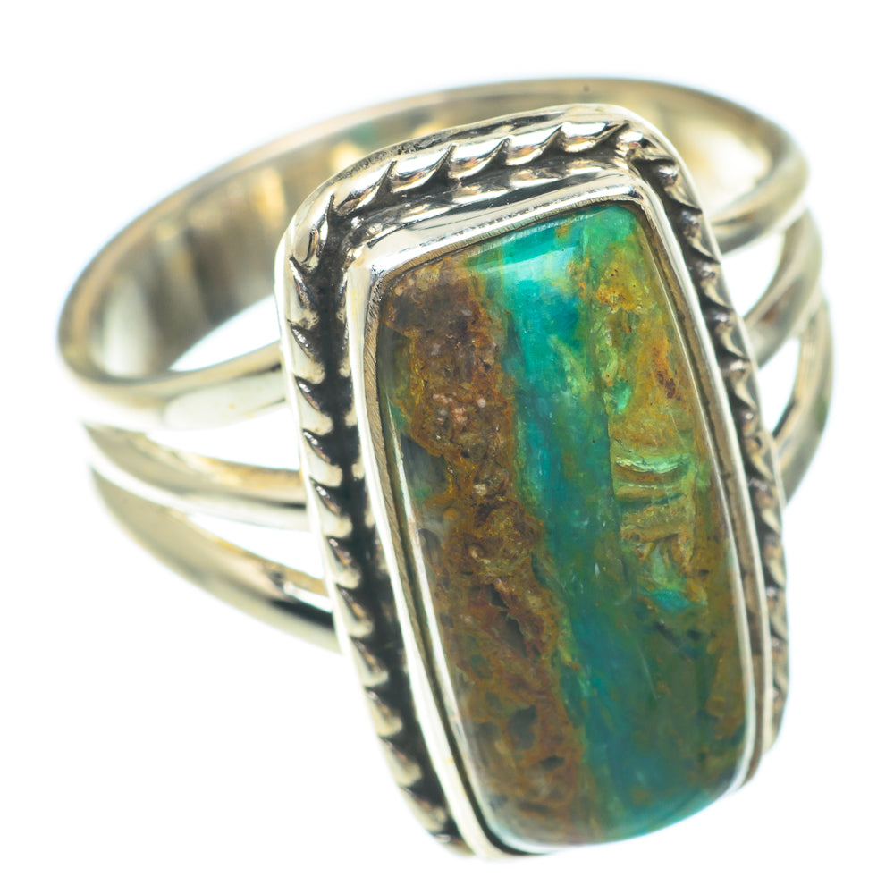 Chrysocolla Rings handcrafted by Anasilvercos - RING65594