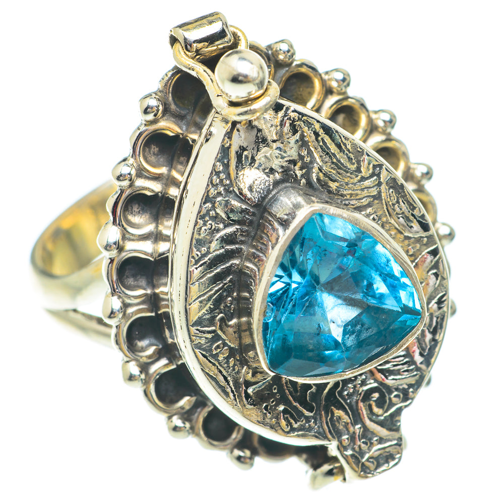 Blue Topaz Rings handcrafted by Anasilvercos - RING65597