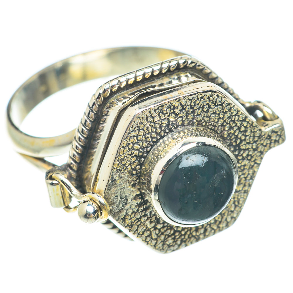 Green Moss Agate Rings handcrafted by Anasilvercos - RING65598