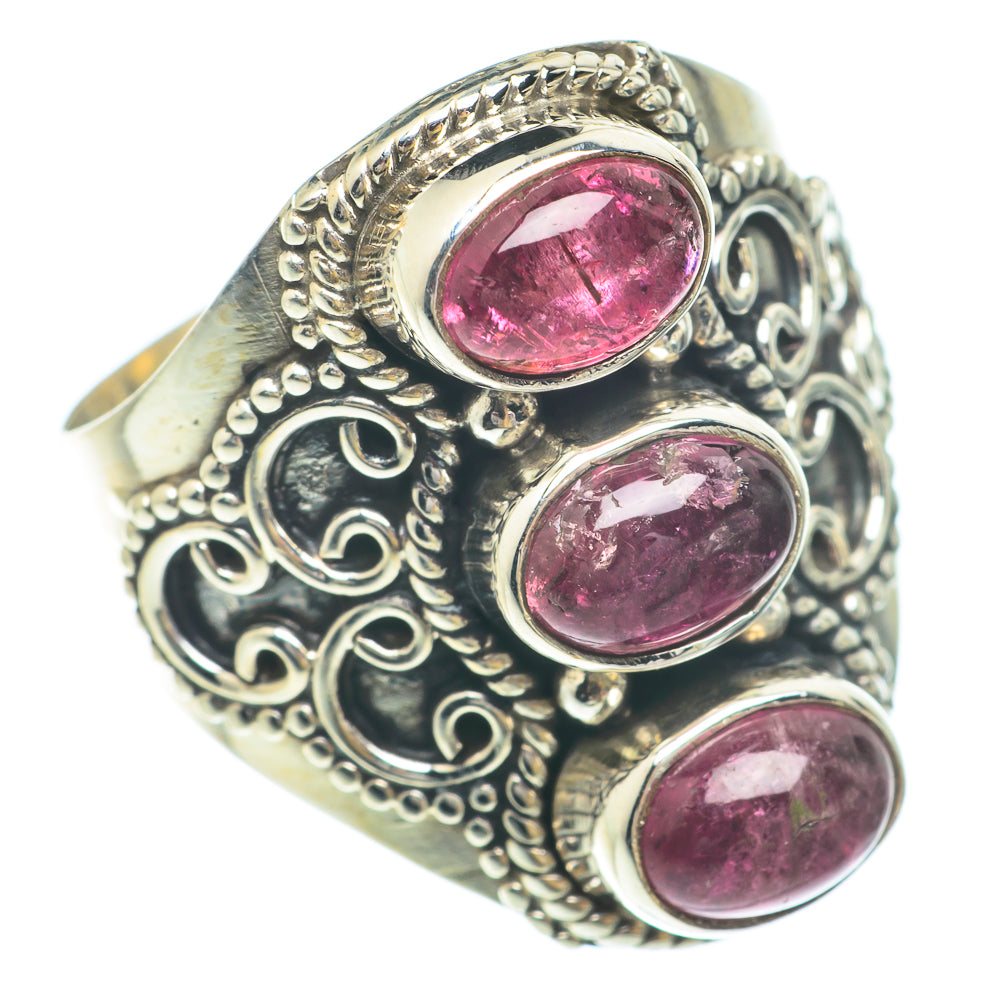 Pink Tourmaline Rings handcrafted by Anasilvercos - RING65604